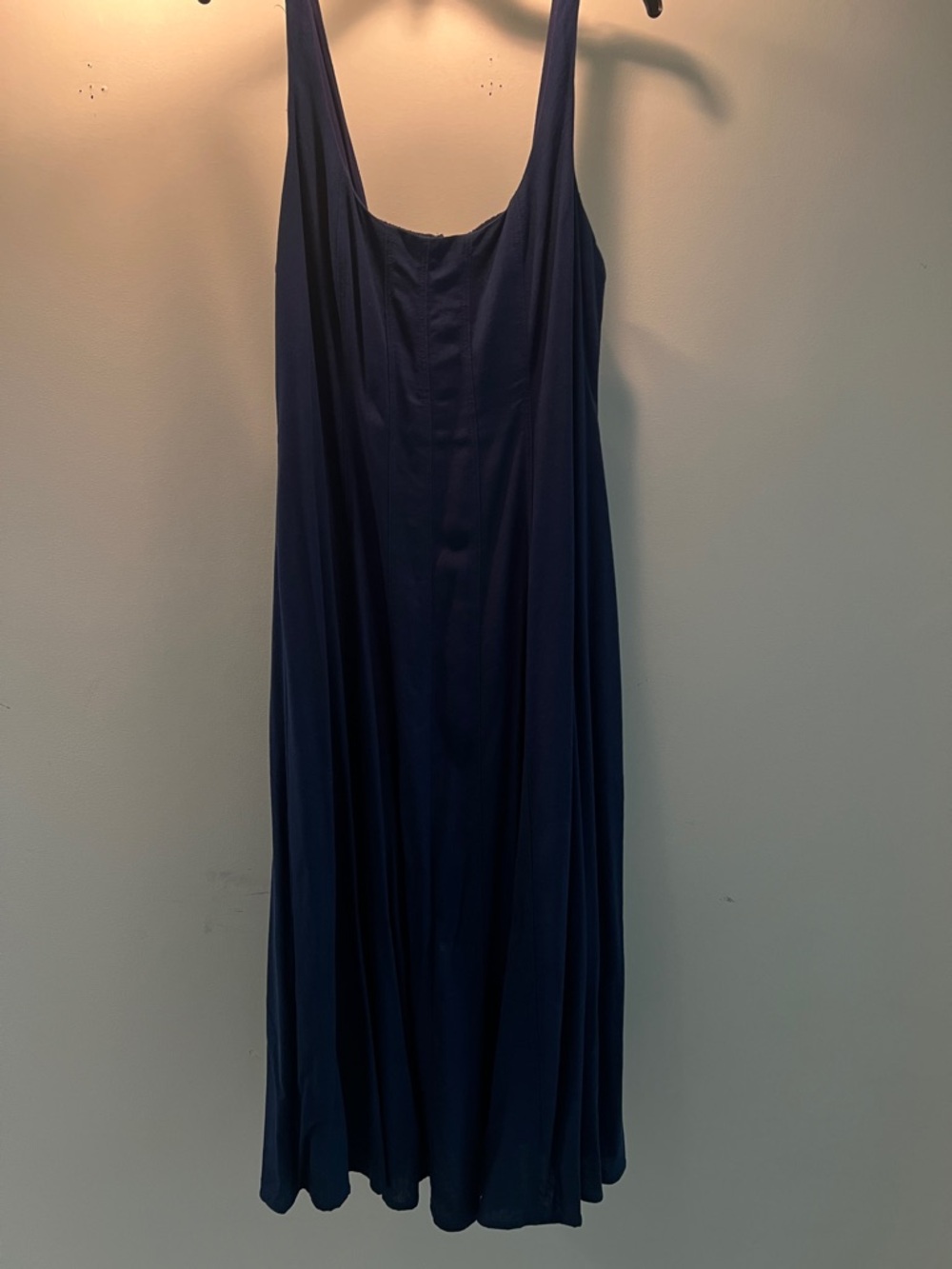 Classic Navy Blue Maxi Dress - Elegant Everyday Slip Style